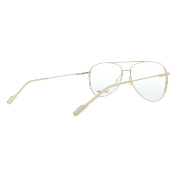 Calvin Klein CK21100 717 Shiny Gold Aviator Eyeglasses